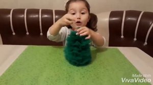 Поделка в садик. Елка из фатина. Поделка на новый год 2019.