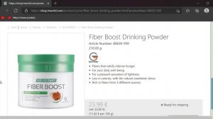 Herbal fasting tea and Fiber Boost Drinking Powder       https://www.lrworld.com/shoponline