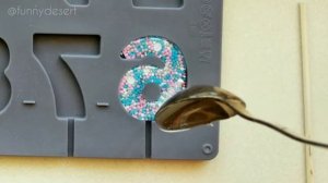 Цифра-леденец из изомальта. Топпер для торта.