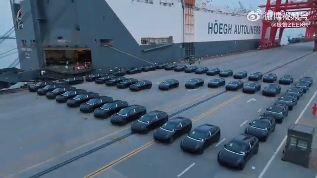 Zeekr 001 on its way to Europe!!! смотреть онлайн