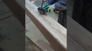 Броширование дерева, состаривание (старение) дерева часть 1