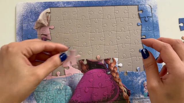 Frozen Elsa and Anna puzzle . Холодное сердце. Эльза и Анна . Собираем пазл