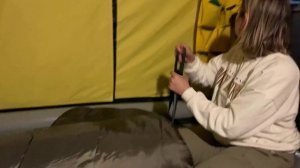 WE CAMPED WITH INFLATABLE TENT FOR FIRST TIME ! - DRONE ACCIDENT !