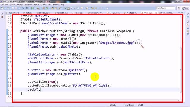 TP Application Swing pour Gestion CRUD Etudiants - partie 2 смотреть онлайн