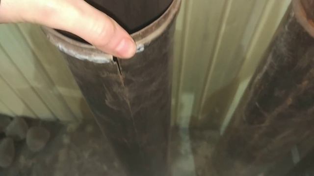 Что же случилось с дымоходом из нержавейки, толщиной 0,5 мм за 1 год?