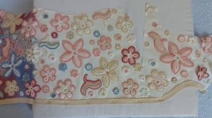 Вязание полочки платья. Ирландское кружево крючком.