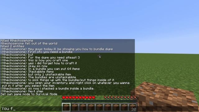 How to bundle dupe Minecraft MUTLIPLAYER/SINGLEPLAYER JAVA 20w45a (INSANE) смотреть онлайн