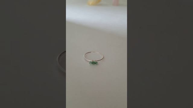 Tourmaline Silver Ring Size 9