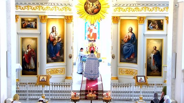 28.08.2023 10-00 Прямая трансляция в Храме Рождества Христова на Песках, Санкт-Петербург. смотреть онлайн