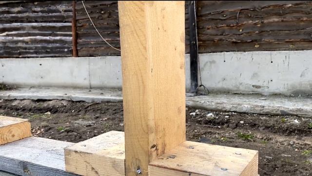 СТРОИМ ЗИМНЮЮ ТЕПЛИЦУ! ЧАСТЬ 5. ВОЗВОДИМ КАРКАС ПОД СТЕНЫ смотреть онлайн