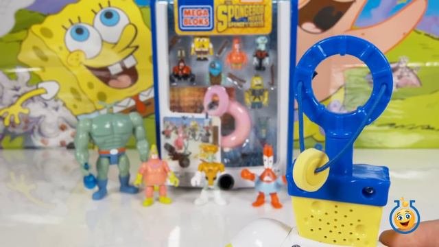 SpongeBob Sponge Out Of Water Toys, Mega Bloks Post Apocalyptic Pack, And Imaginext Action Figures