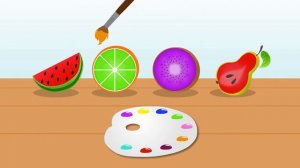 Учим цвета и фрукты | Угадай какого цвета фрукт