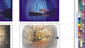CorelDRAW: эффект интерактивной радиальной прозрачности.