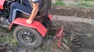 Самодельный минитрактор 13 л.с. копка картошки