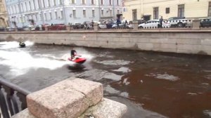 Мотоциклы на канале Нева г. Санкт-Петербург