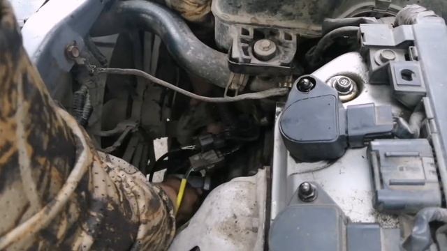 Замена лобовой подушки двигателя HONDA CIVIC EU1