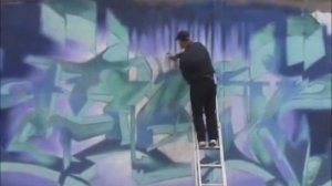 Graffiti Wildstyle Burner Mural