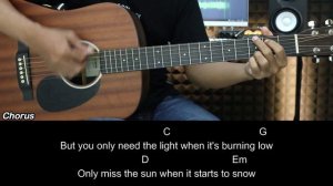 Let Her Go - Passenger | EASY Guitar Tutorial with Chords / Lyrics