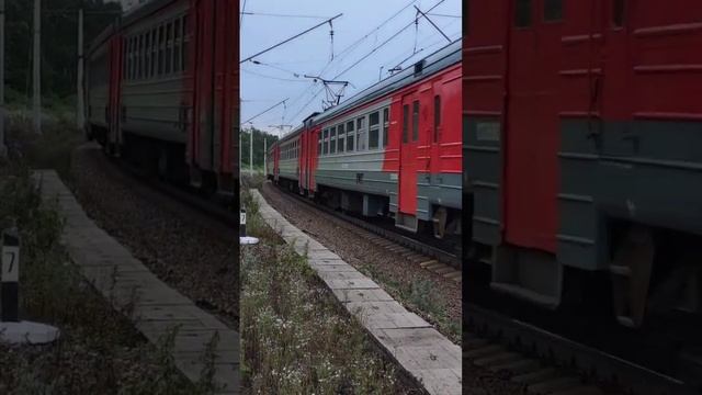 Электропоезд ЭД2Т-0022 с сообщением Рязанцево-Ярославль