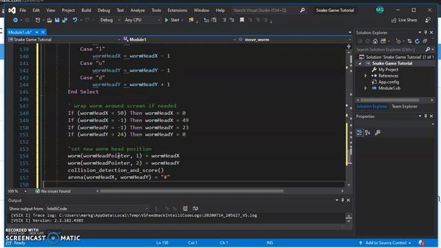 Visual Basic Programming: Creating Snake Console Game - Part 1