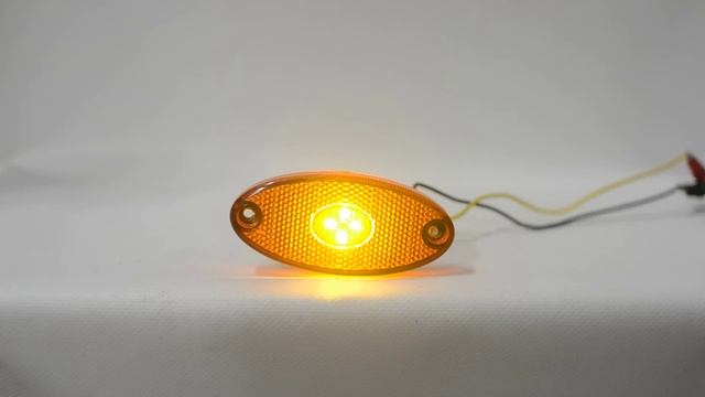 КировТент | Фонарь габаритный светодиодный LED 1501 желтый овальный смотреть онлайн