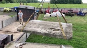 Ангар. Склад. Майстерня. 13/15. Монтаж дорожных плит на стену. 07.21.2023