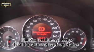 Causes of errors Service brake! Visit workshop! & Reduced braking power! Start engine! on W211, W21