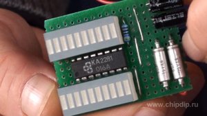 Индикатор выходного сигнала на микросхеме KA2281