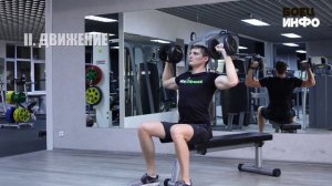 NiceFitness. Видео-урок #1. Качаем плечи - подъем гантелей вверх HD 720