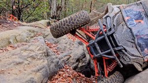 Honda Talon crossed up on Dragons Back Tennessee