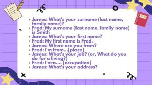 Beginner Dialogues - Giving and Requesting Personal Information  - Brainy Eagles ESL #english #esl