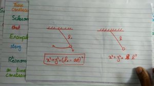 Scleronomic and Rheonomic constraints.