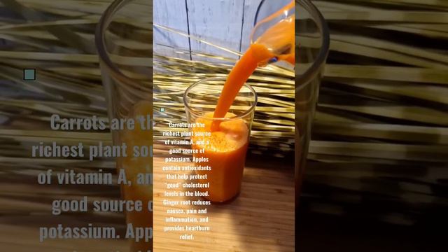 carrot ginger apple juice.               #life #fb #sweet #vegan #carrot #olabays #apple #healthy