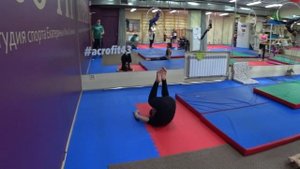 ОБУЧАЛКА:  сальто назад с воздушного кольца