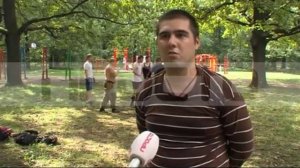 Уличные занятия по рукопашному бою Нижний Новгород,парк Дубки,ТВ репортаж