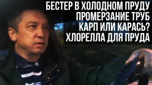 Ответы на вопросы. Промерзание труб. Карп или карась_  Бестер в холодном пруду. Хлорелла для пруда.