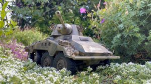 1/16 RC Sd.Kfz. 234/2 Puma armored car - Field demo