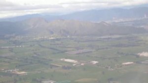 Landing at El Dorado Airport in Bogota, Colombia