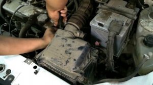 Неправильно установлен воздушный фильтр. Калина