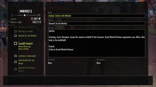 The Elder Scrolls Online Summerset на PS4 часть 28 - CYRODIIL смотреть онлайн