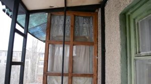 Как сделать крышу на балконе одному.Часть 3