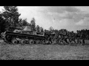 Немцы бегством спасались от Т 60. Разгром 87 п д  под Ржевом