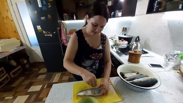 Скумбрия вкусно и быстро.Рецепт от сестренки