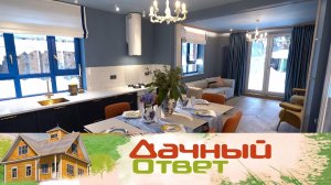 Кухня-гостиная в цветах Гжели | «Дачный ответ»