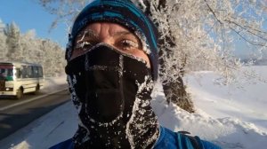 White winter run -25C