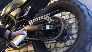 Geon Scrambler 250 смазка цепи