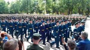 Серпухов, военное училище. "Прощальный" парад выпускников. 2017 год