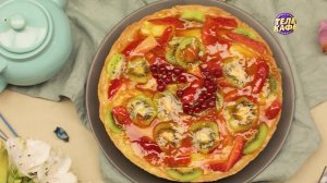 ФРУКТОВЫЙ ТАРТ. Аппетитный пирог с фруктами к чаю. Фруктовый пирог с джемом на песочном тесте