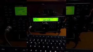 3B9HA live on my TX antenna inverted L by IK0XEZ