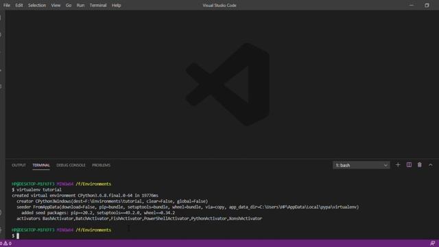 What is virtual env & how to create a virtual environment in VS CODE? //Visual Studio Code//Python смотреть онлайн